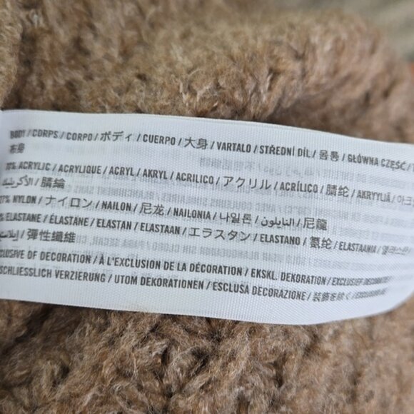 Abercrombie & Fitch Cozy Brown Women's Sweater Short Cardigan Size XS - Picture 10 of 10